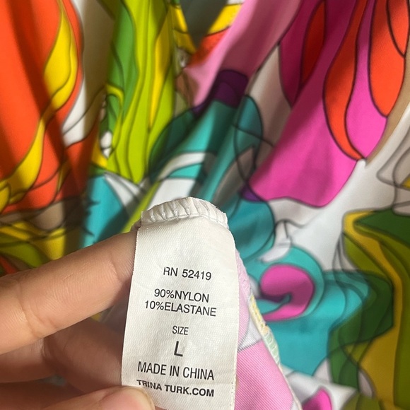 Trina Turk Kaleidoscope Floral Tunic Cover Up in Multi - Picture 13 of 16